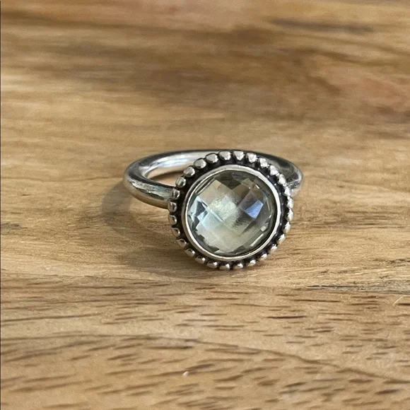 Pandora Light Green, Silver Ring - Picture 4 of 4